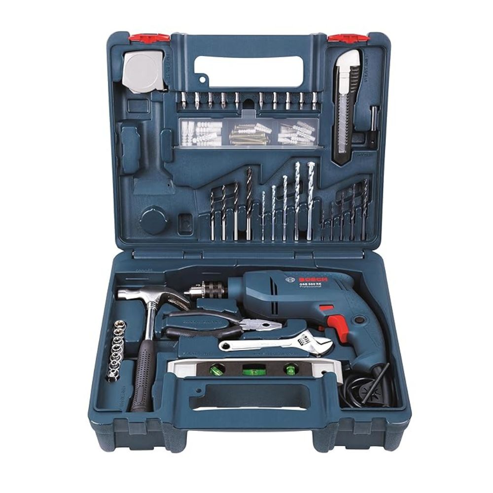 BOSCH Professional GSB 500 RE Corded-Electric Drill Tool Set